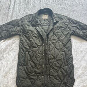 Thread & Supply Quilted Jacket in Olive Green